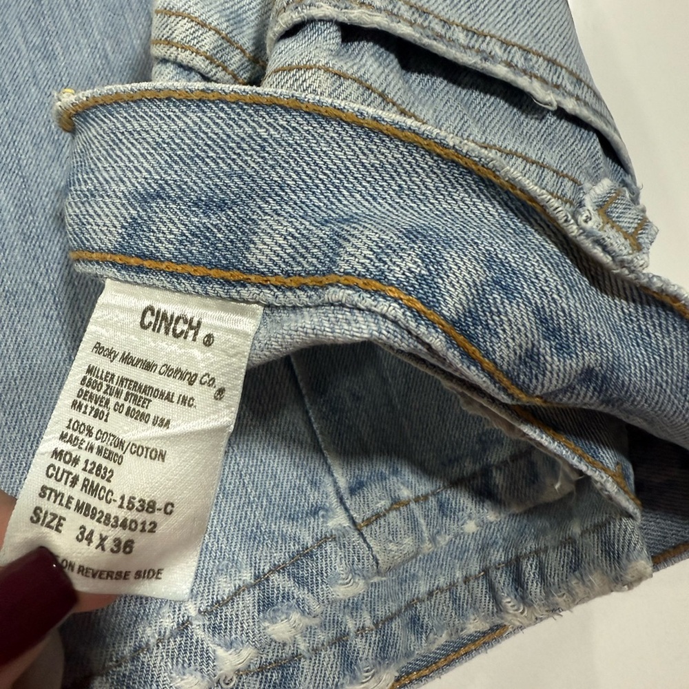 Cinch Men's Light Blue Bootcut Jeans